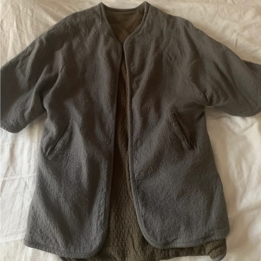 Black Crane Reversible Quilted Jacket